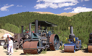 The Molley Kathleen has an outdoor display of mining equipment, some used on the surface, some used over 1000 feet underground in the tunnels.