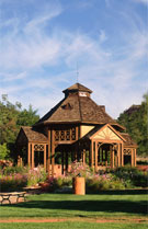 The Victorian influence on Manitou Springs shows in the 7 Minute Gazebo.