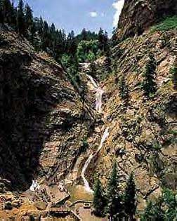 A view of Seven Falls in Colorado