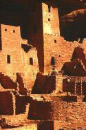 Photo inside Mesa Verde's Cliff Palace cliff dwelling.